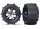 Tires & wheels, assembled, glued (2.8 ) (All-Star black chrome wheels, pad dle tires, foam inserts) (electric re