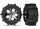 Tires & wheels, assembled, glued (2.8 ) (All-Star black chrome wheels, pad dle tires, foam inserts) (rear) (2) (