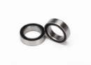 Ball bearings, black rubber sealed (1 0x15x4mm) (2)