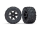 Tires & wheels, assembled, glued (2.8 ) (RXT black wheels, Talon Extreme t ires, foam inserts) (electric rear) (