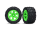 Tires & wheels, assembled, glued (2.8 ) (RXT green wheels, Talon Extreme t ires, foam inserts) (2WD electric rea