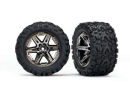Tires & wheels, assembled, glued (2.8 ) (RXT black...