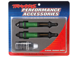Shocks, GTR xx-long green-anodized, P TFE-coated bodies with TiN shafts (fu lly assembled, without springs) (2)