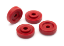 Wheel washers, red (4)