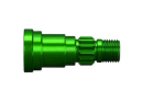 Stub axle, aluminum (green-anodized)