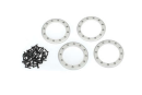 Beadlock rings, satin (2.2) (aluminu m)(4)/ 2x10 CS (48)