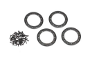 Beadlock rings, black (2.2) (aluminu m) (4)/ 2x10 CS (48)
