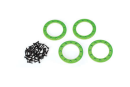 Beadlock rings, green (1.9) (aluminu m) (4)/ 2x10 CS (48)