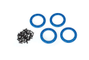 Beadlock rings, blue (1.9) (aluminum ) (4)/ 2x10 CS (48)