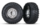 Tires and wheels, assembled, glued (1 .9 chrome wheels,...