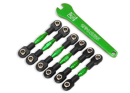 Turnbuckles, aluminum (green-anodized ), camber links,...