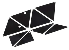 Tube chassis, inner panels (front (2) / middle (4)/ rear (2))