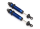 Shocks, GTR, 139mm, aluminum (blue-an odized) (fully assembled w/o springs) (rear, threaded) (2)