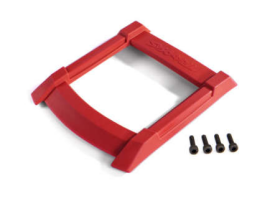 Skid plate, roof (body) (red)/ 3x12mm CS (4)
