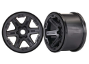 Wheels, 3.8 (black) (2) (17mm spline d)