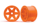 Wheels, 3.8 (orange) (2) (17mm splin ed)