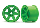 Wheels, 3.8 (green) (2) (17mm spline d)