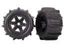 Tires & wheels, assembled, glued (bla ck 3.8 wheels,...