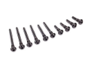 Suspension screw pin set, front or re ar (hardened...