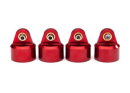 Shock caps, aluminum (red-anodized), GT-Maxx shocks (4)