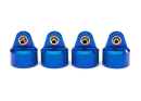 Shock caps, aluminum (blue-anodized), GT-Maxx shocks (4)