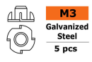 Revtec - Einschlagmutter - M3 - galvanisierter Stahl - 5 St