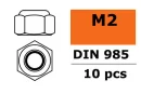 Revtec - Sechskantmutter selbstsichernd - M2 -...