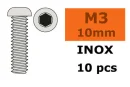 Revtec - Linsenkopfschraube - Innensechskant - M3X10 -...