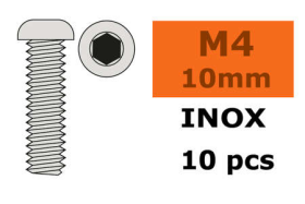 Revtec - Linsenkopfschraube - Innensechskant - M4X10 - Inox - 10 St