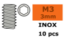 Revtec - Gewindestift - Innensechskant - M3X3 - Inox - 10 St