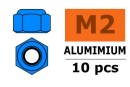 Revtec - Aluminium Sechskantmutter Selbstsichernd - M2 -...