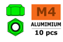 Revtec - Aluminium Sechskantmutter Selbstsichernd - M4 -...