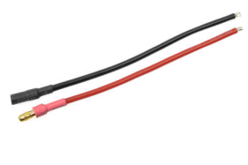 Revtec - Steckverbinder w/ Lead - 3.5mm - Goldkontakten - 14AWG Silikon Kabel - 10cm (1 Stück)