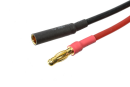 Revtec - Steckverbinder w/ Lead - 4.0mm - Goldkontakten - 14AWG Silikon Kabel - 10cm (1 Stück)