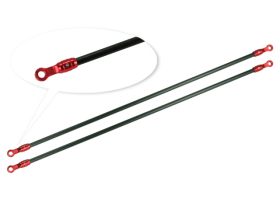 Aluminum/Carbon Tail Boom Support set (RED) - BLADE 180 CFX