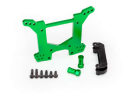 Shock tower, rear, 7075-T6 aluminum ( green-anodized)...