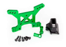 Shock tower, front, 7075-T6 aluminum (green-anodized)...