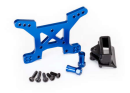 Shock tower, front, 7075-T6 aluminum (blue-anodized) (1)/...