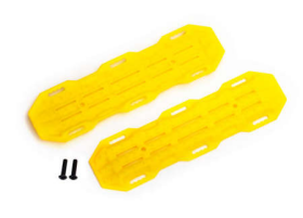 Traction boards, yellow/ mounting har dware