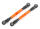 Toe links, front (TUBES orange-anodiz ed, 7075-T6 aluminum, stronger than t itanium) (88mm) (2)/ rod ends, rear (