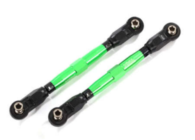 Toe links, front (TUBES green-anodize d, 7075-T6 aluminum, stronger than ti tanium) (88mm) (2)/ rod ends, rear (4