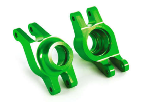 Carriers, stub axle (green-anodized 6 061-T6 aluminum) (rear) (2)