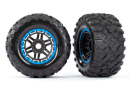 Tires & wheels, assembled, glued (bla ck, blue...