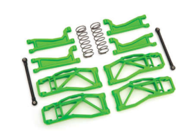 Suspension kit, WideMaxx, green (incl udes front & rear suspension arms, fr ont toe links, rear shock springs)