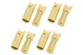 Revtec - Steckverbinder - 5.5mm - Goldkontakten - Stecker + Buchse - 4 Paare