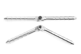 Revtec - Aluminium Stift-Scharniere - Du. 6x98mm - Abmontierbar - 2 St