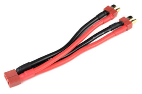 Revtec - Power V-Kabel - Parallel - Deans - 12AWG Silikon Kabel - 12cm - 1 St