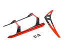 Aluminum/Carbon Fiber Landing Gear w/ Fin (RED) - BLADE...