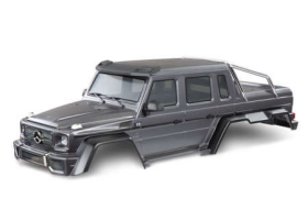 Body, Mercedes-Benz G 63, complete (m atte graphite metallic) (includes gri lle, side mirrors, door handles, & wi