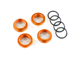 Spring retainer (adjuster), orange-an odized aluminum, GT-Maxx shocks (4) ( assembled with o-ring)